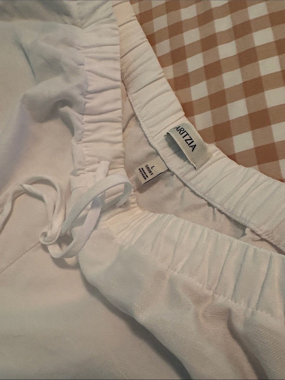 Aritzia White Linen Pants